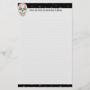 Feliz Muertos - Custom Sugar Skull Stationierung Briefpapier
