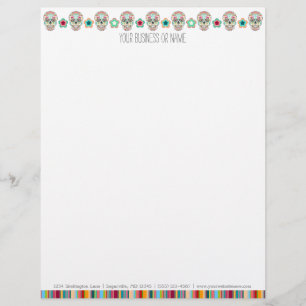 Feliz Muertos - en-tête de lettre fait sur