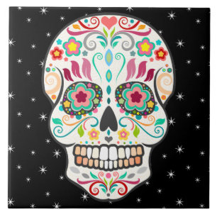 Feliz Muertos - festes Zuckerhut Fliese