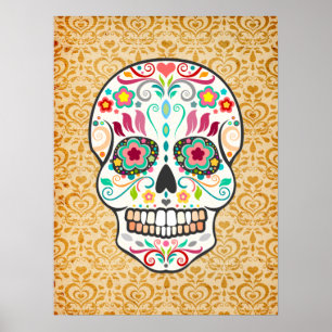 Feliz Muertos - festliches Poster