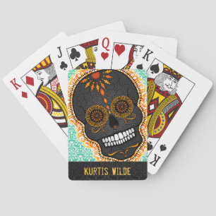 Feliz Muertos - Happy Sugar Skull Custom Cards Spielkarten