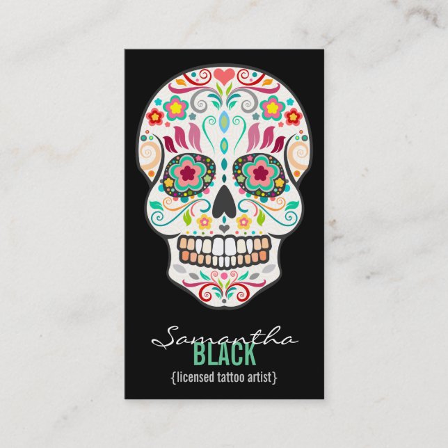 Feliz Muertos - kundenspezifische Visitenkarte (Vorderseite)