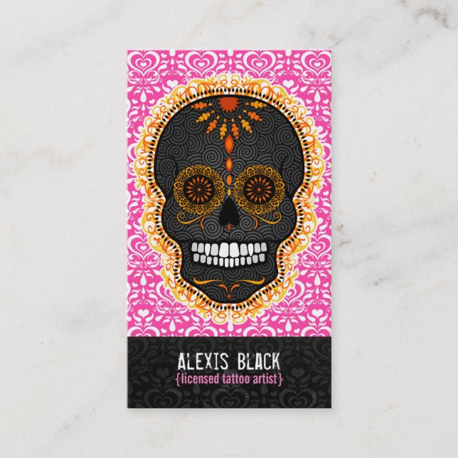 Feliz Muertos - kundenspezifische Visitenkarte (Vorderseite)