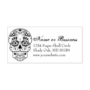 Feliz Muertos kundenspezifischer Adressen-Selbst, Permastempel