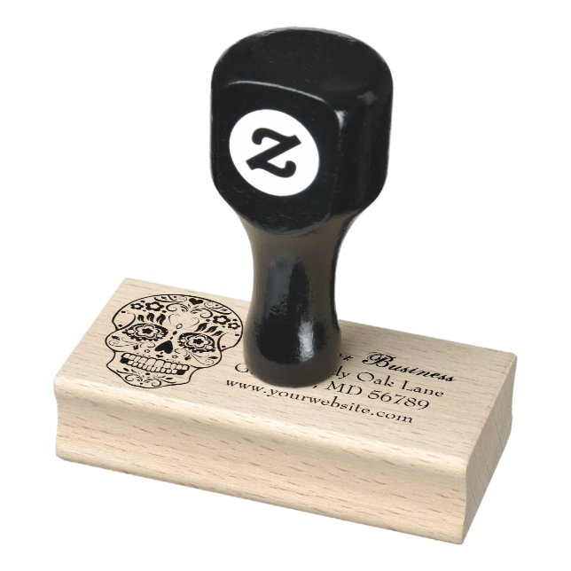 Feliz Muertos Personalisierte Rücksendeadresse Bri Gummistempel (Stempel)