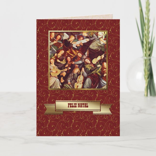 Feliz Natal. Carte de Noël en portugais (Devant)