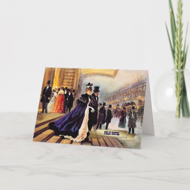 Feliz Natal. Carte de Noël en portugais (Devant)