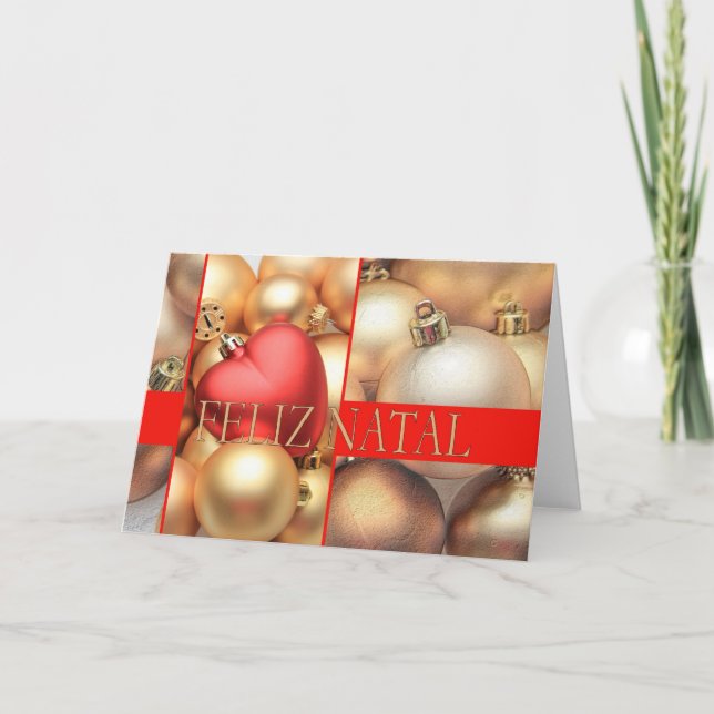 Feliz Natal - Carte de Noël portugaise (Devant)