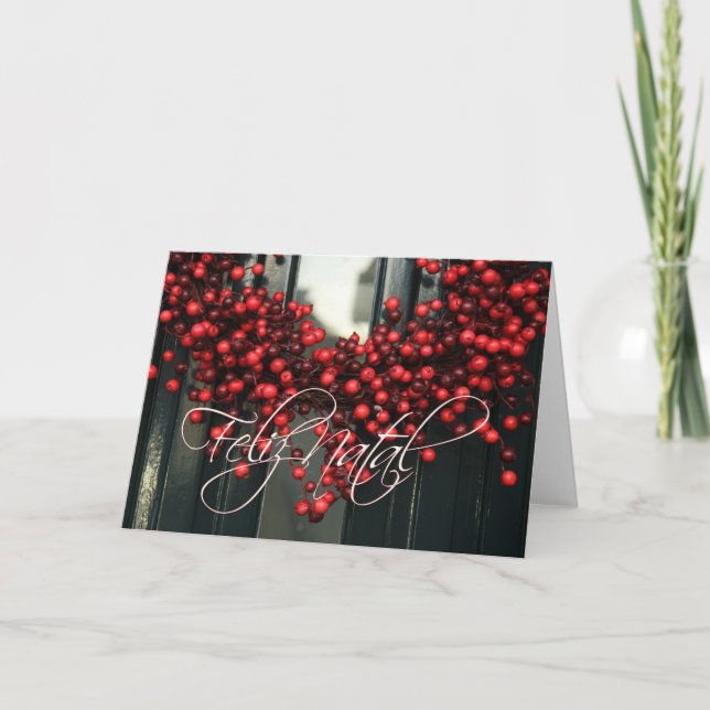 Feliz natal, carte de Noël portugaise (Devant)