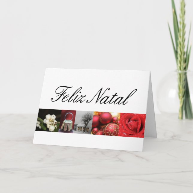 Feliz natal, carte de Noël portugaise (Devant)