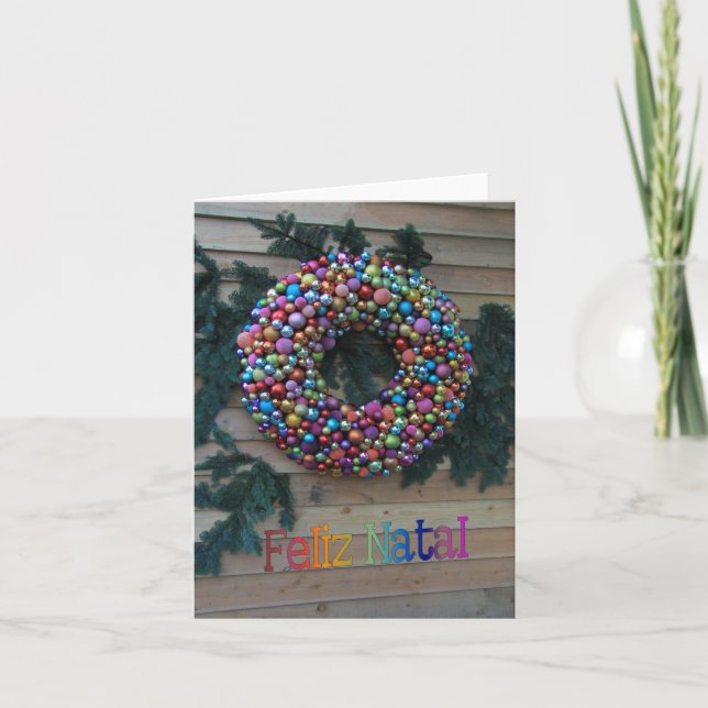 Feliz Natal, Carte de Noël portugaise (Devant)