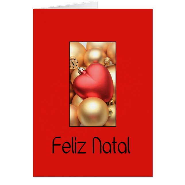 Feliz Natal - Carte de Noël portugaise (Devant)