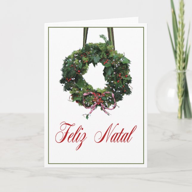 Feliz natal, carte de Noël portugaise (Devant)