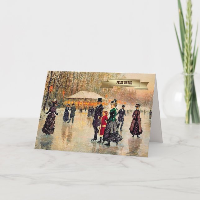 Feliz Natal. Cartes de Noël en portugais (Devant)