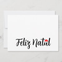 Feliz Natal com a touca do Papai Weihnachten