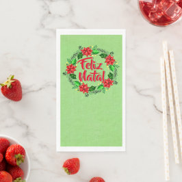 Feliz Natal Portugiesisch Frohe Weihnachten Serviette