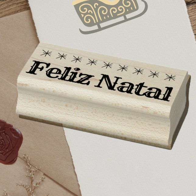 Feliz Natal Portugiesische Weihnachtszeit Gummistempel (Von Creator hochgeladen)
