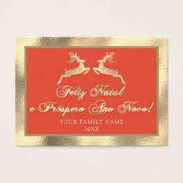 Feliz Natal Próspero Anno Nuovo Foto Gold Royal