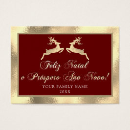 Feliz Natal Próspero Anno Nuovo Foto Royal Gold