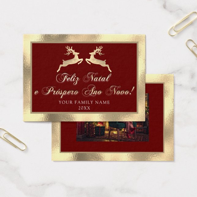 Feliz Natal Próspero Anno Nuovo Photo Royal Gold (Bureau)