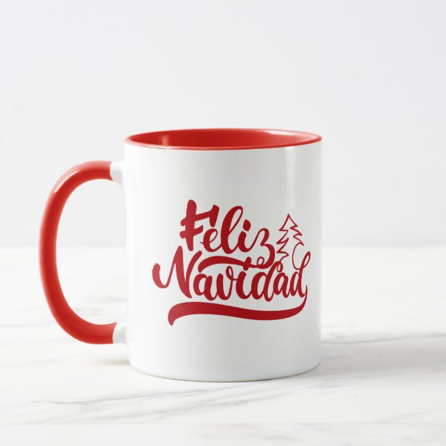 Feliz Navidad 11oz Café Mug (Gauche)