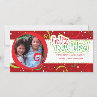 feliz navidad (alegre) feiertagskarte