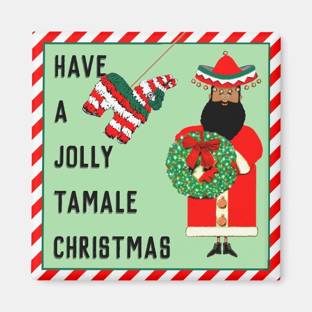 Feliz Navidad cadeaux de vacances Magnet (Devant)