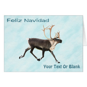 Feliz Navidad - Caribou (Reindeer) Sur Neige