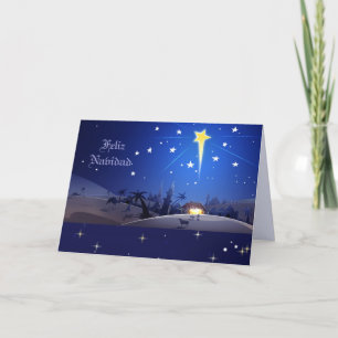Feliz Navidad. Carte de Noël en espagnol
