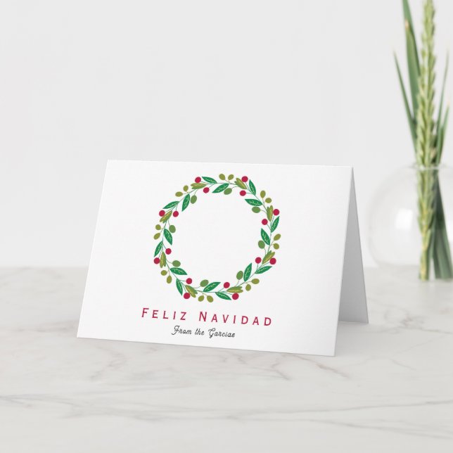 Feliz Navidad - Carte de vacances non photo (Devant)