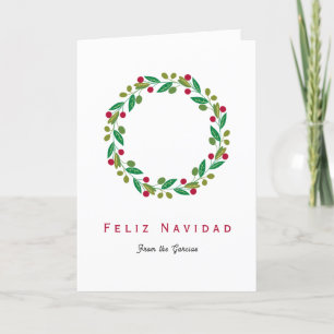Feliz Navidad - Carte de vacances non photo Vertic