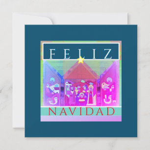 Feliz Navidad Creche Scene