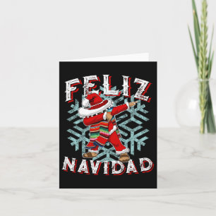 Feliz Navidad Dabbing Christmas Sombrero Karte