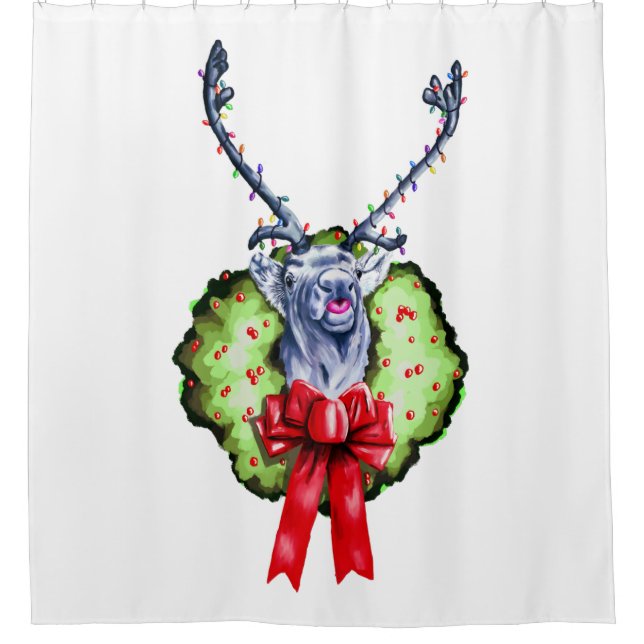 Feliz Navidad Duschvorhang (Vorderseite)