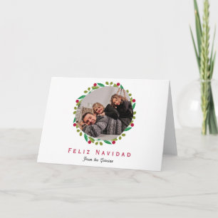 Feliz Navidad Family Foto Feiertagskarte