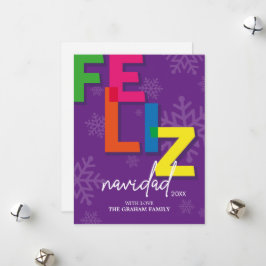 Feliz Navidad farbenfrohe Weihnachten