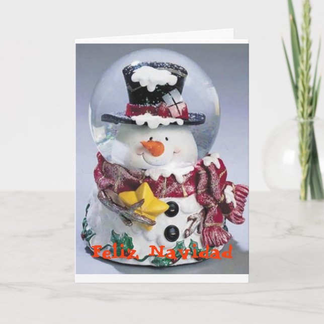 Feliz Navidad Feiertagskarte (Vorderseite)