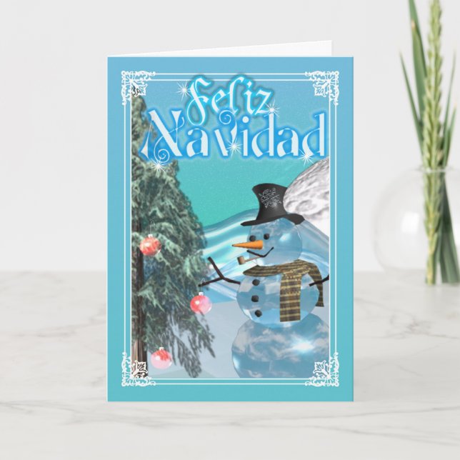 Feliz Navidad Feiertagskarte (Vorderseite)