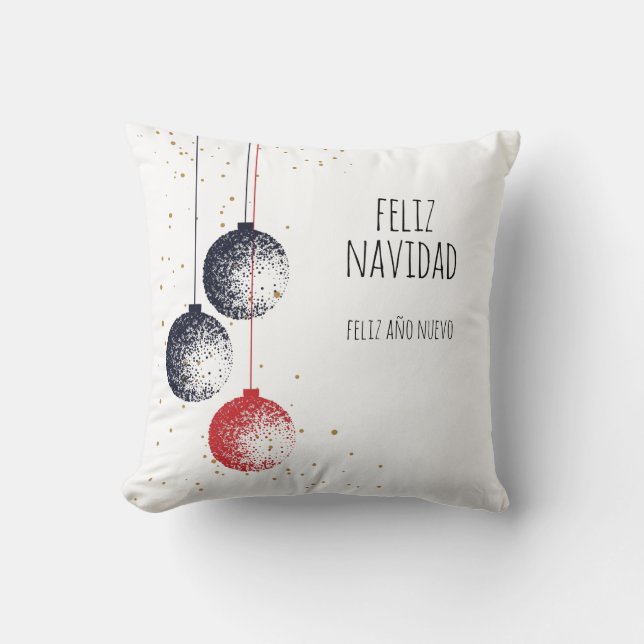 Feliz Navidad, Feliz Año Nuevo Kissen (Vorderseite)