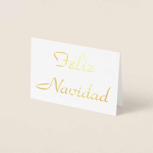 Feliz Navidad Folienkarte (Vorderseite)