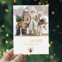 Feliz Navidad Foto Elegantes Weihnachtskript