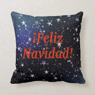 ¡Feliz Navidad! Frohe Weihnachten in spanischer Sp Kissen