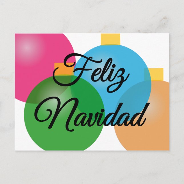 Feliz Navidad - frohe Weihnachten - Postkarte (Vorderseite)