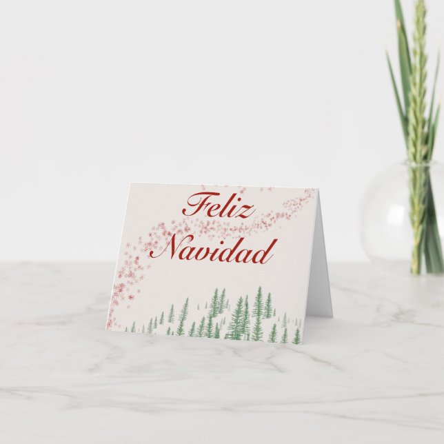 Feliz Navidad, fröhliche Weihnachtsfeiertage Mitte (Vorderseite)