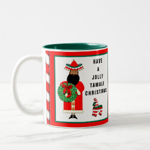 Feliz Navidad Geschenk zum Urlaub Zweifarbige Tasse