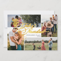 Feliz Navidad Gold Weihnachten Vier FotoCollage