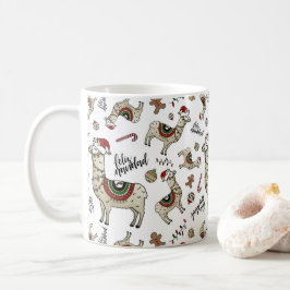 Feliz Navidad Lama-Tasse Kaffeetasse