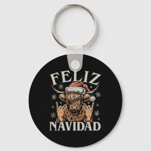 Feliz Navidad Meme Emo Cow Funny Meme Weihnachten Schlüsselanhänger
