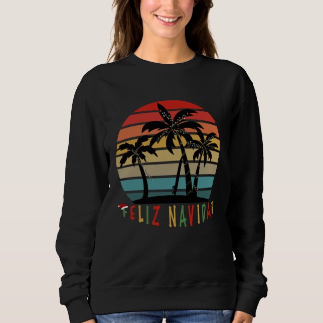 Feliz Navidad Merry Christmas Island Vibe Fun Holi Sweatshirt (Vorderseite)