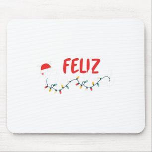 Feliz Navidad Merry Weihnachten Xmas Lights Pajama Mousepad